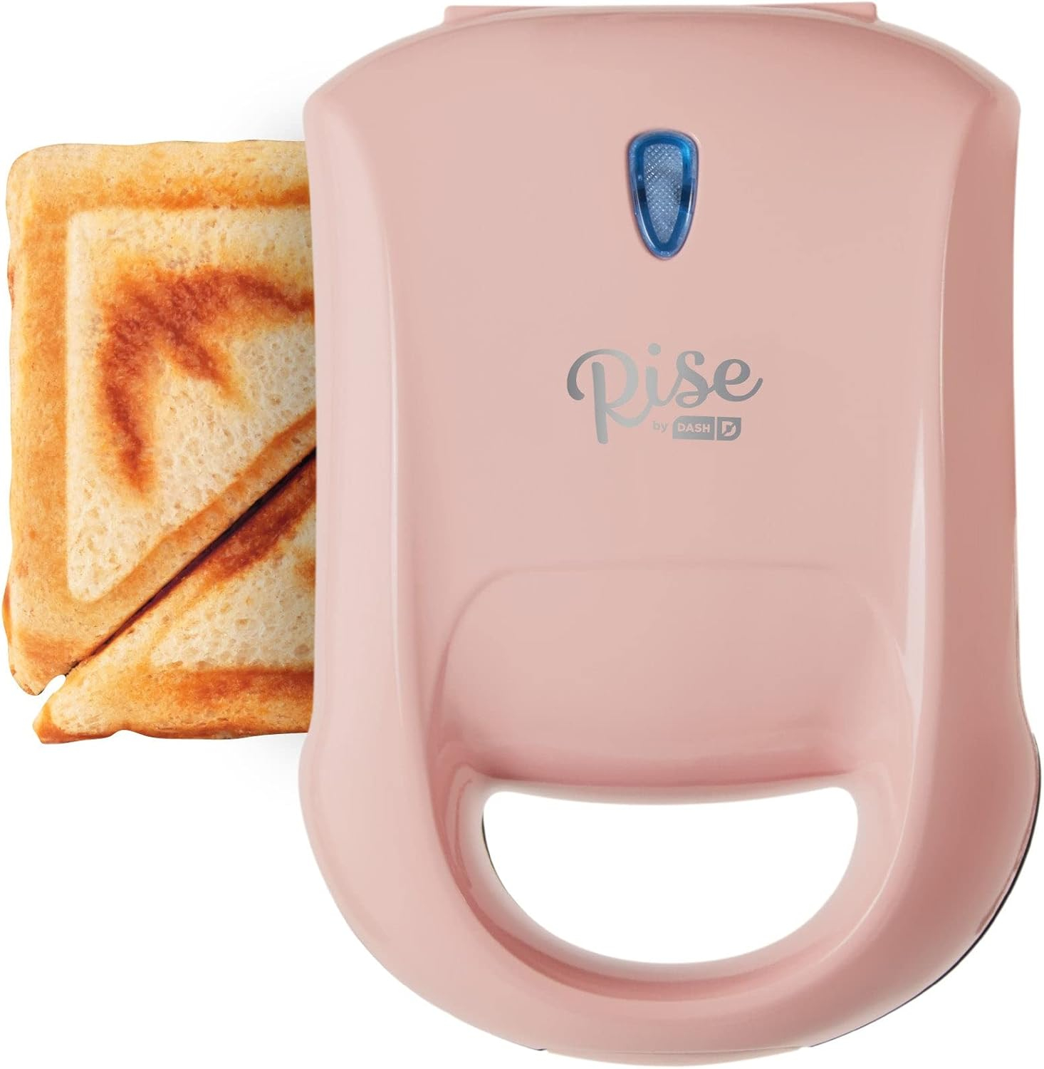 Rise By Dash Compact Pocket Electric Sandwich Maker, Toasting, Omelets & More, Non-Stick Surfaces - Pink