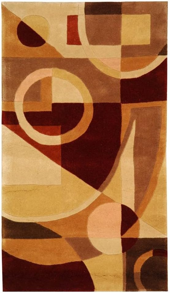 SAFAVIEH Rodeo Drive Clarissa Abstract Geometric Wool Area Rug, Beige/Multi, 9'6" x 13'6"