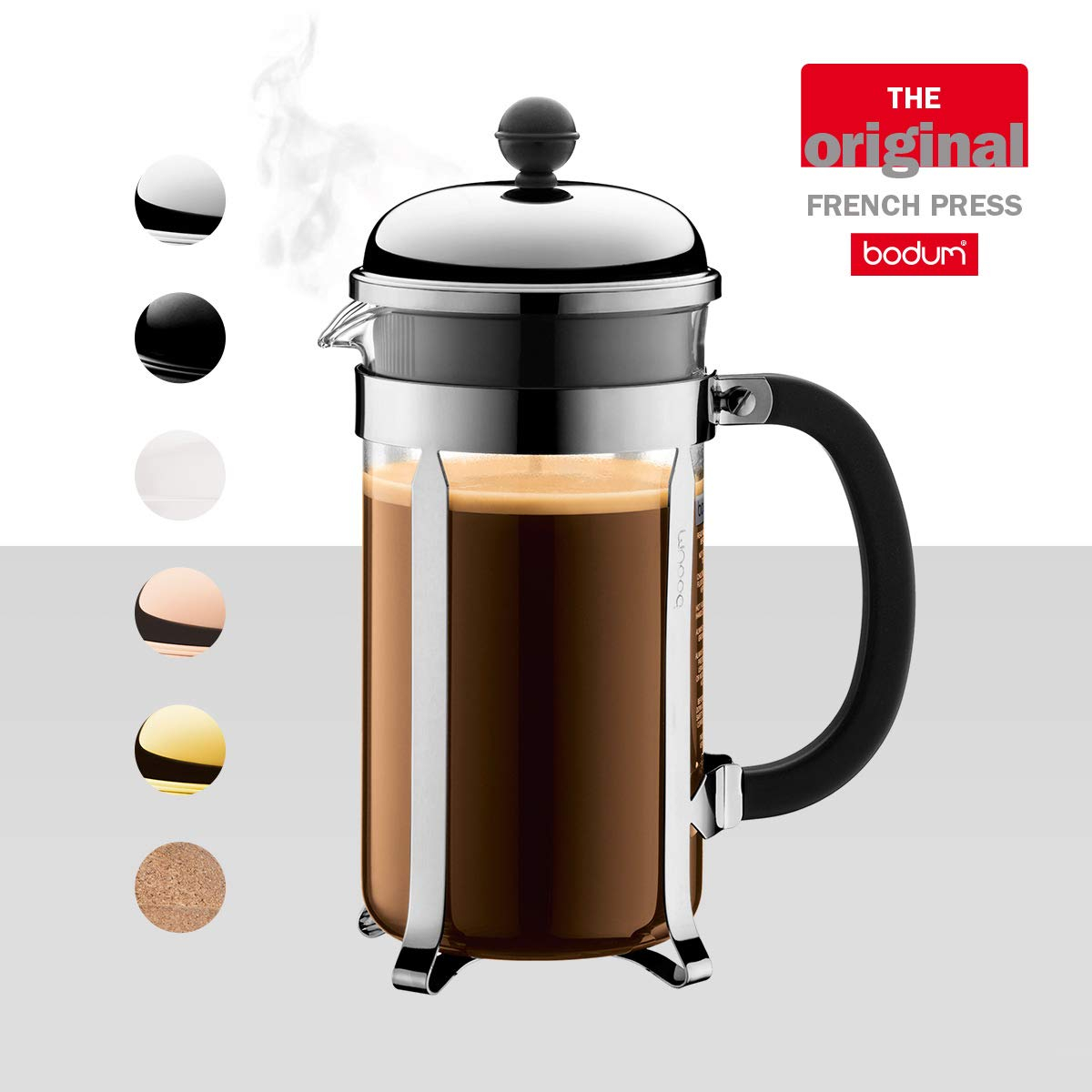 Bodum Chambord French Press Coffee Maker with Borosilicate Glass Beaker