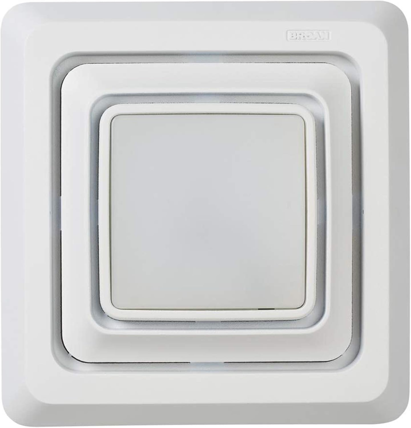 Broan-NuTone Broan FG600S LED Lighted Grille Upgrade for Bathroom Ventilation Fans, Easy Installation for DIY, White