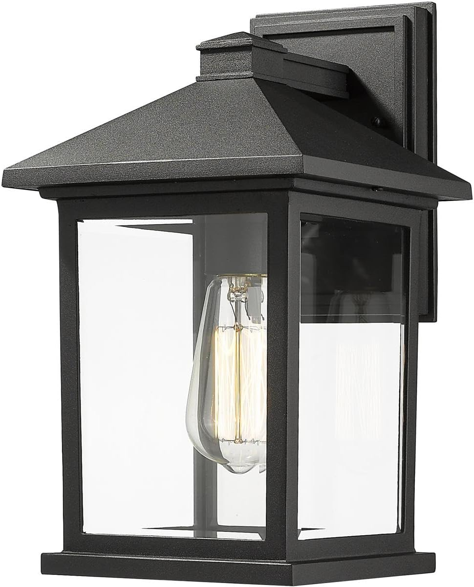 Z-Lite 531M-BK 1 Outdoor Wall Light, Black