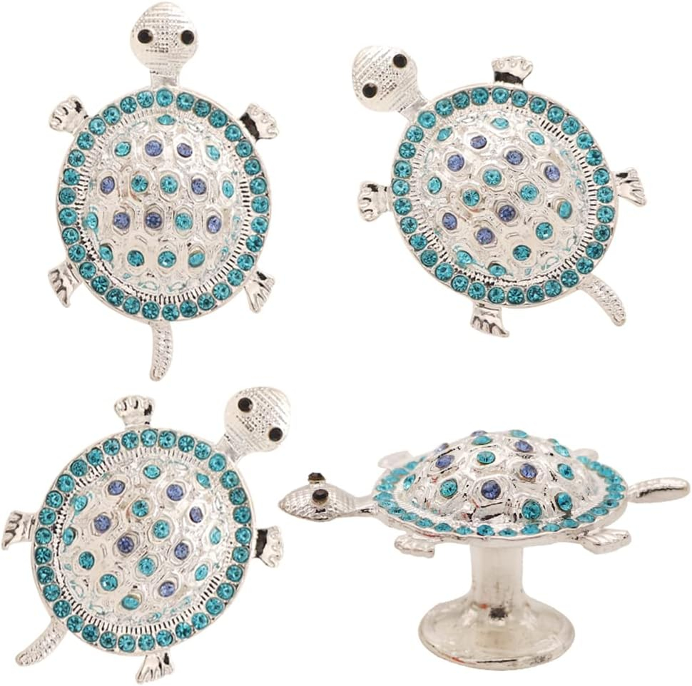 Drawers Knobs Cabinet Knobs, 4 Pcs Turtle Cabinet Knob Marine Animal Sea Turtle Shape Knobs Wardrobe Cupboard Closet Single Hole Pull Handle