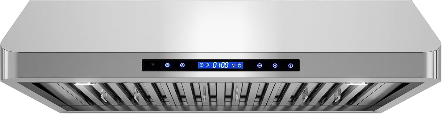 Cosmo COS-QS90 36 in. 500 CFM Ducted Under Cabinet Range Hood in Stainless Steel