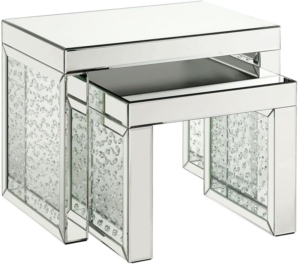 ACME Nysa Rectangular Accent Table in Mirrored