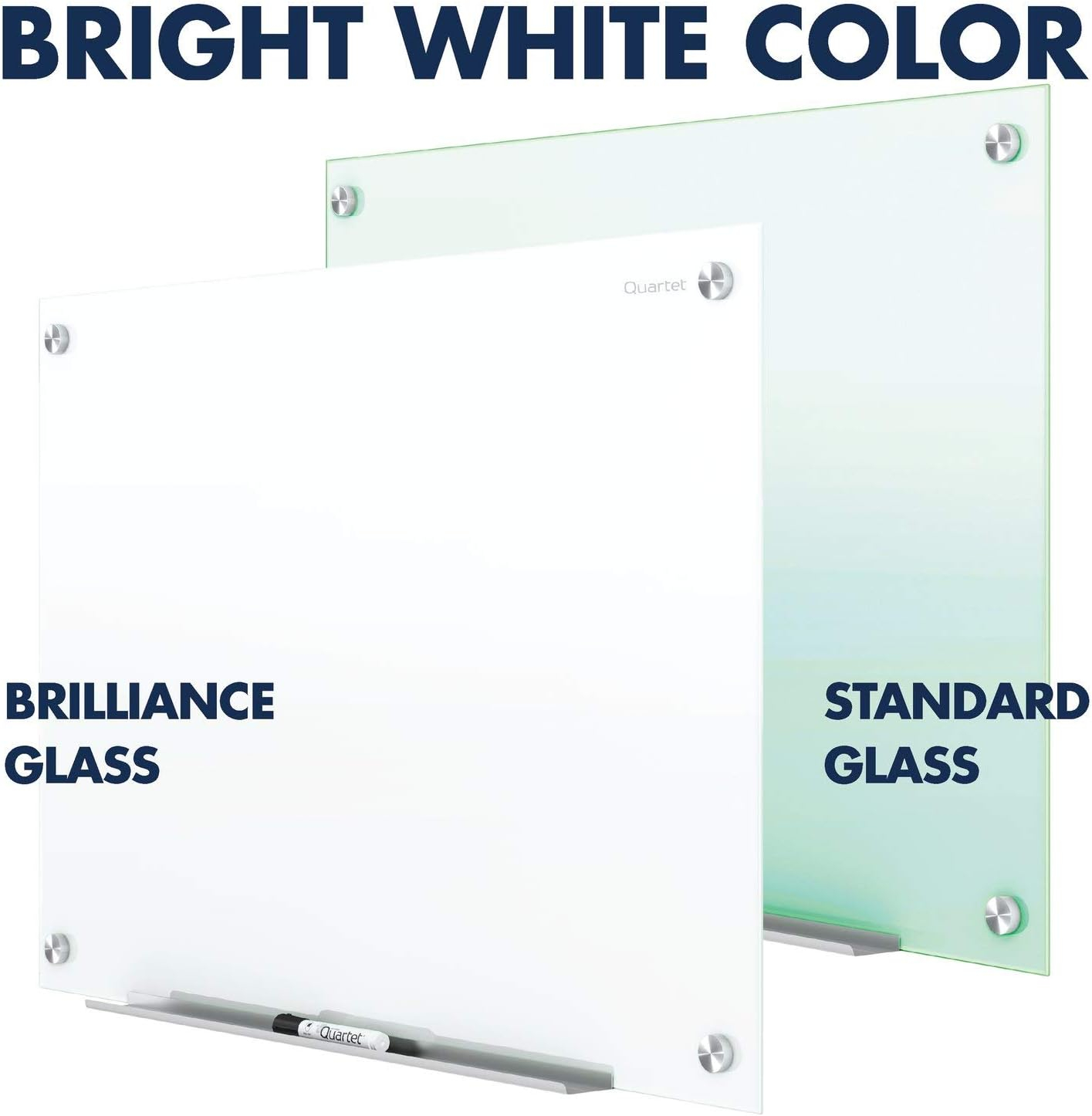 Quartet Brilliance Glass Dry-Erase Board 72 x 48 6 x 4 Large Whiteboard - Glass