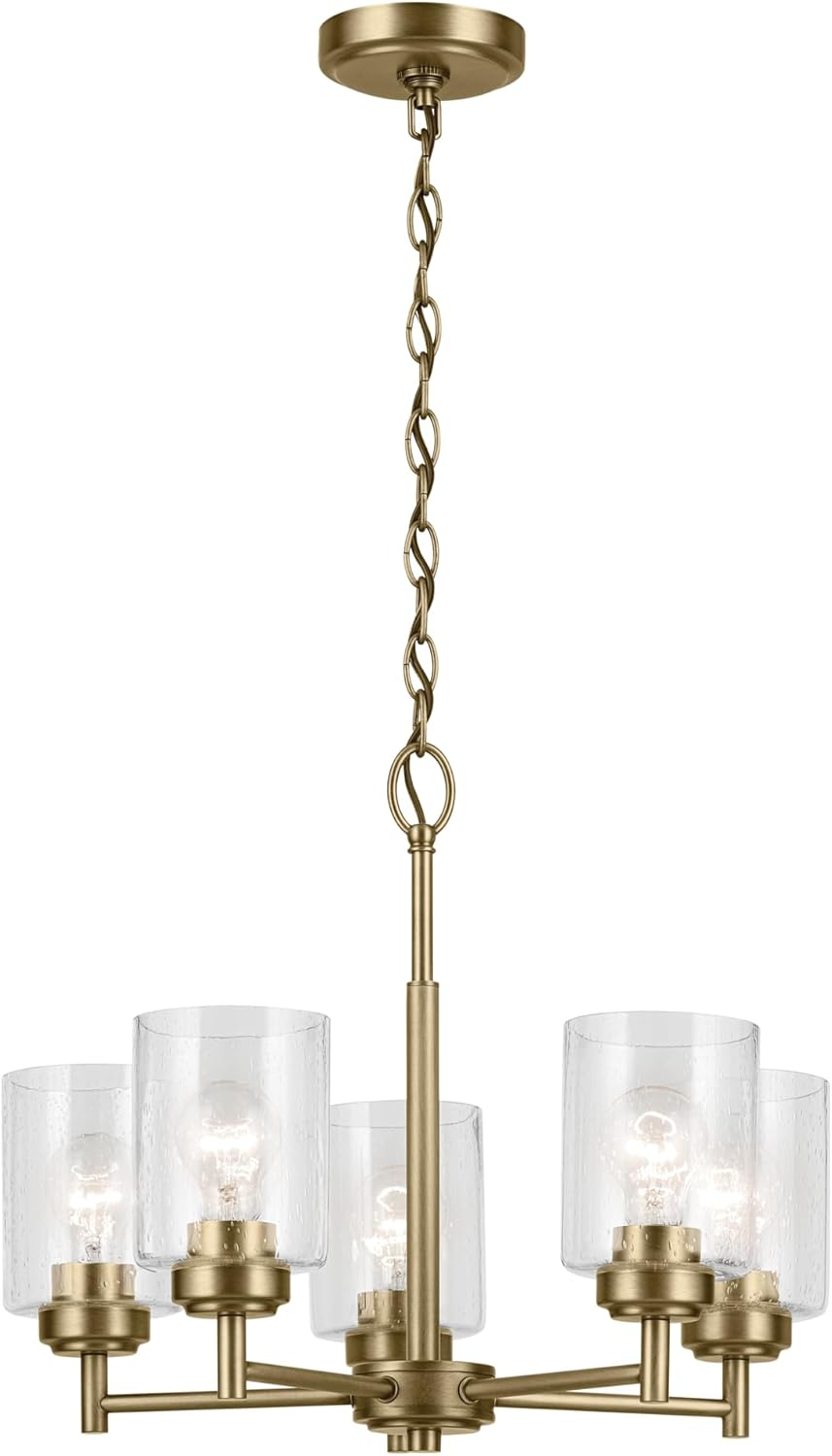 Kichler Lighting Winslow 5 - Light Chandelier in  Natural Brass