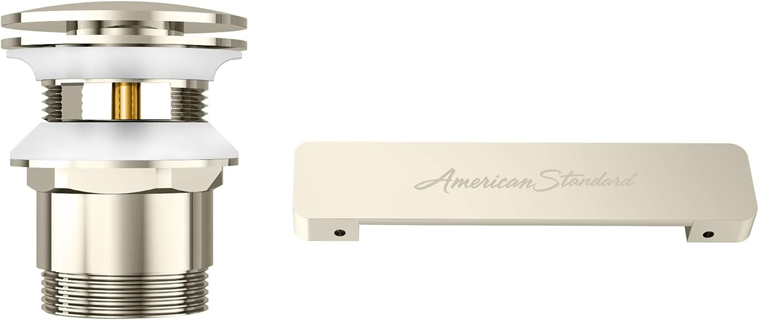 American Standard Freestanding Tub Overflow Cover and Drain Kit in Polished Nickel Drainage Systems