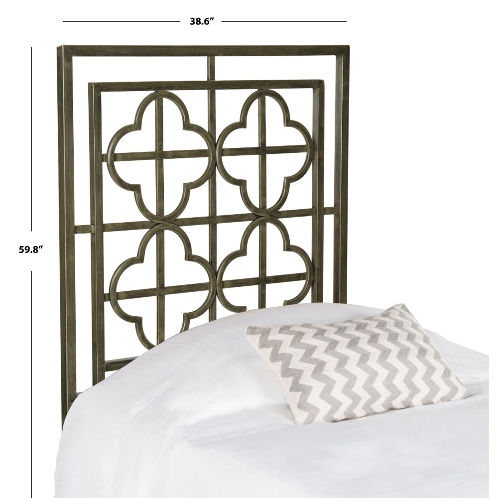 SAFAVIEH Home Collection Lucina French Silver Headboard, Full