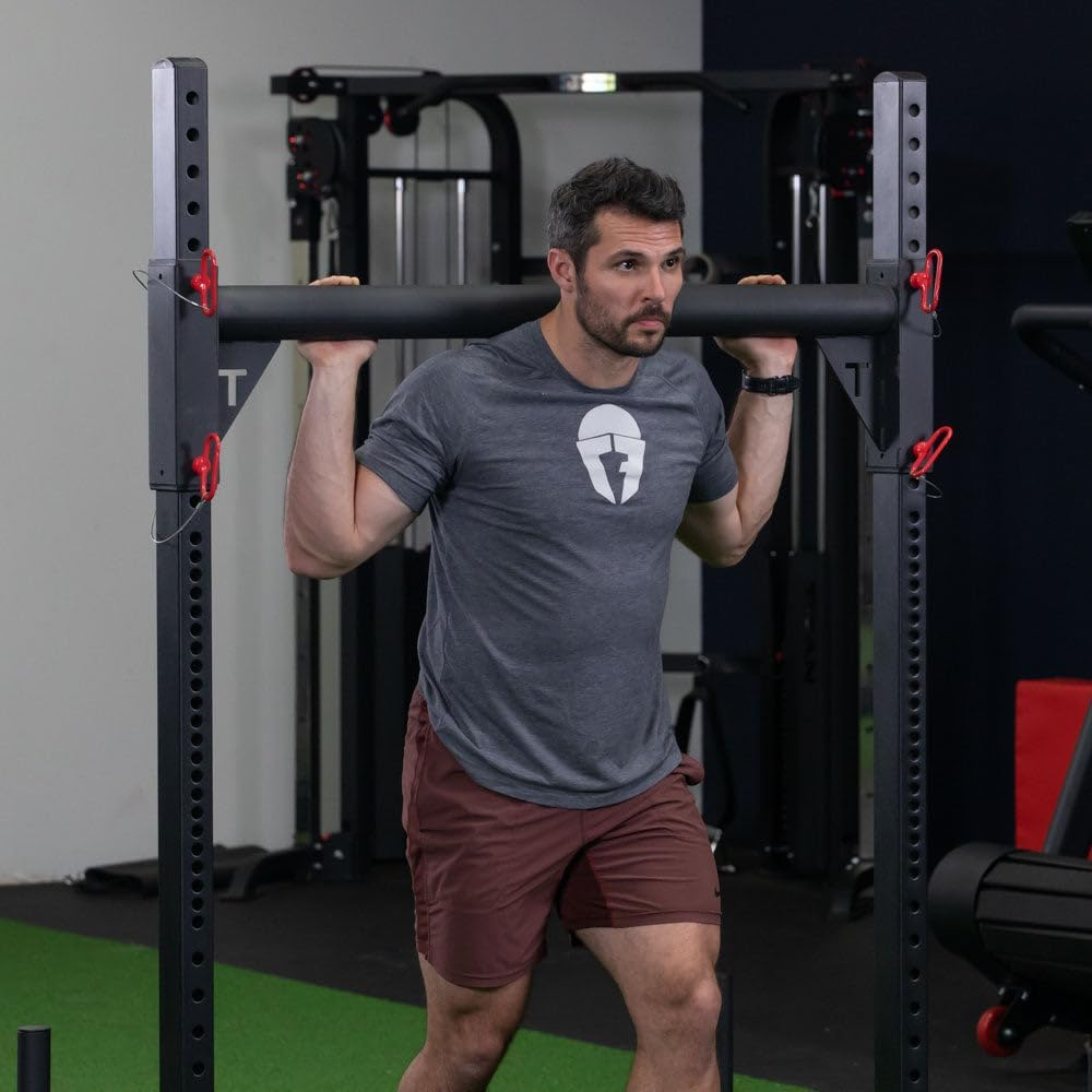 Titan Fitness T-3 Series Short 72" Strongman Yoke, 750 LB Capacity, Multi-Functional Stand for Yoke Carry, Squat Rack, Push/Pull Sled, Fat Bar Pull-Up Station, Workout Equipment for Home or Garage Gym