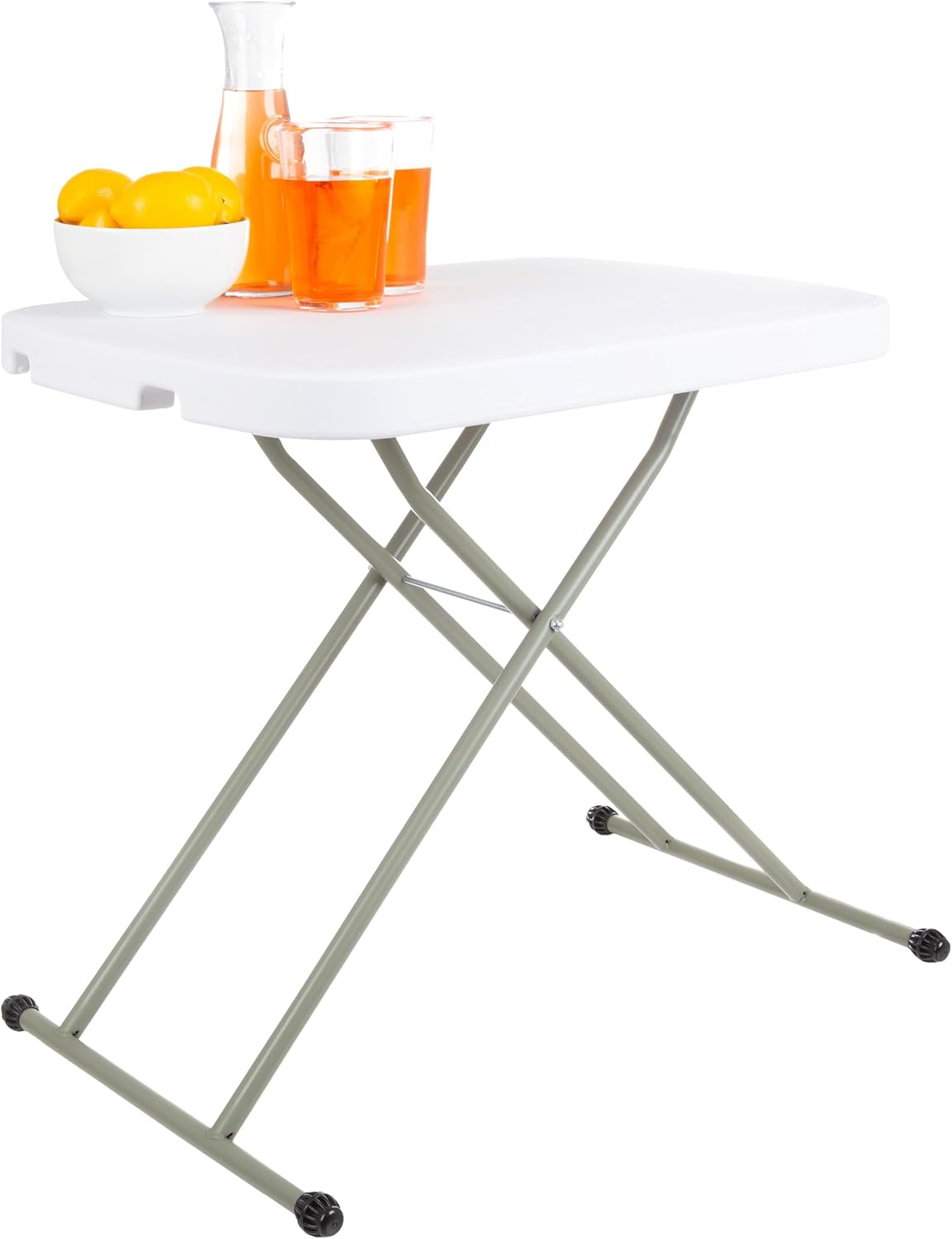 Lavish Home Folding Table - Lightweight Portable Folding Desk - Small Plastic Table for TV Tray, Playing Cards, and Craft Room