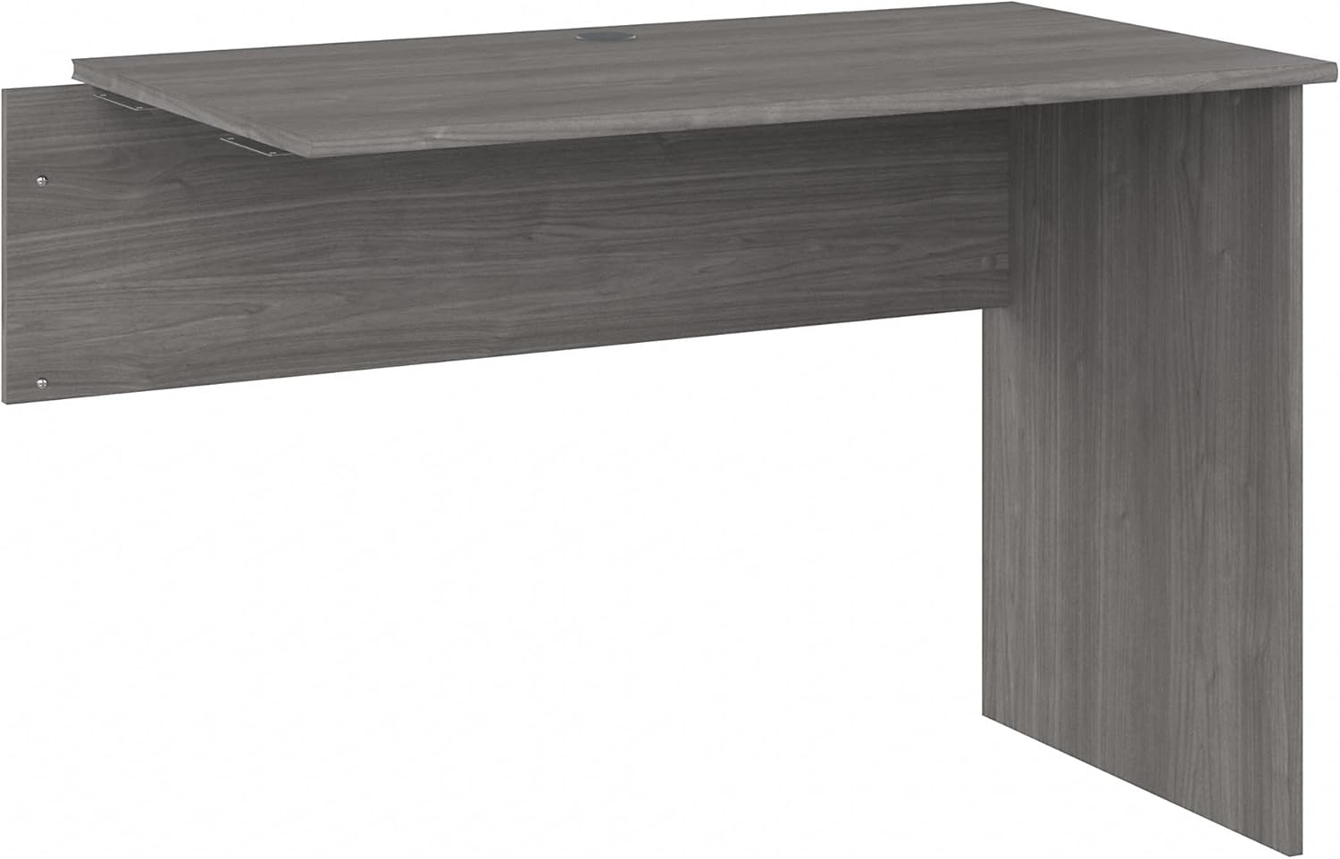 Bush Furniture Cabot 42W Shell Desk Return in Modern Gray