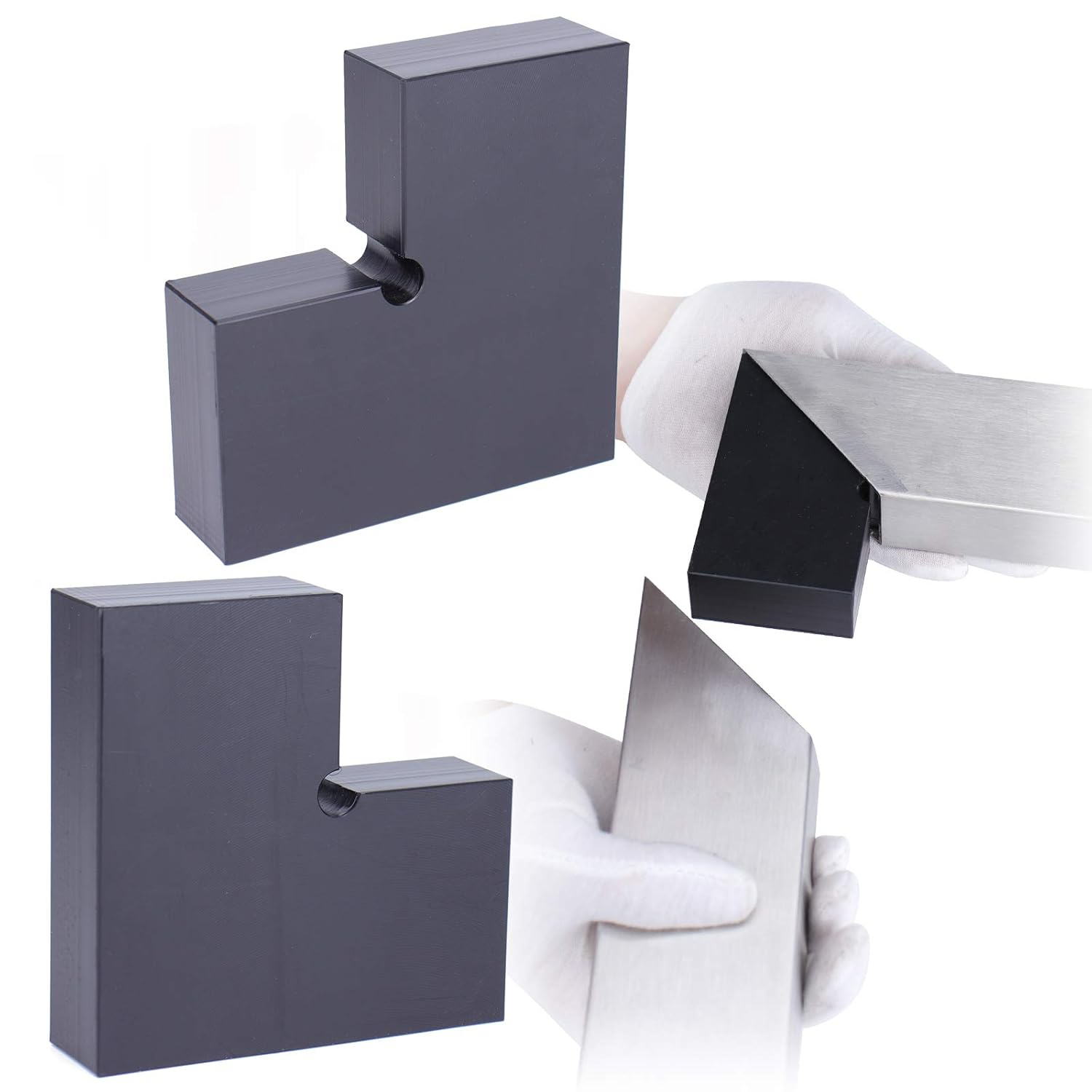 Muzata HT10 HL10 HT14 Flat Handrail Accessories - 2pack Corner Connector High Strength POM Handrail Fitting, HA02 BNP