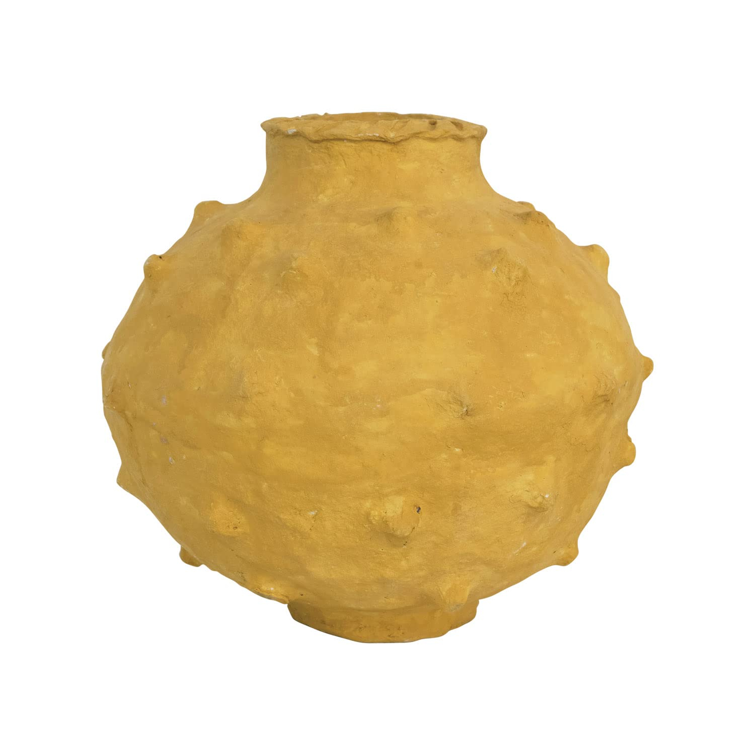 Creative Co-Op Decorative Handmade Paper Mache Vase with Raised Dots