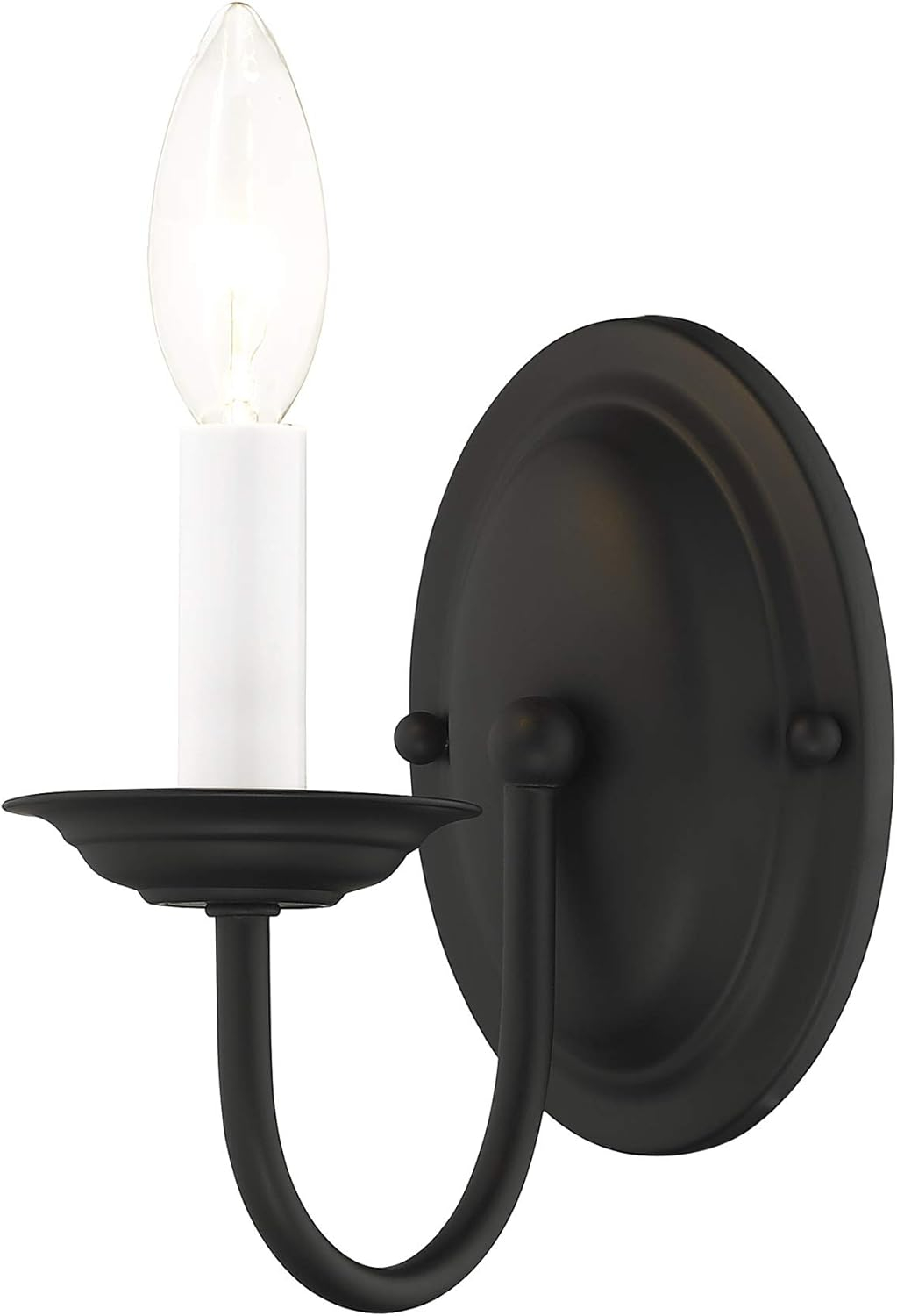 Livex Lighting - Home Basics - 1 Light Wall Sconce in Farmhouse Style - 4.25