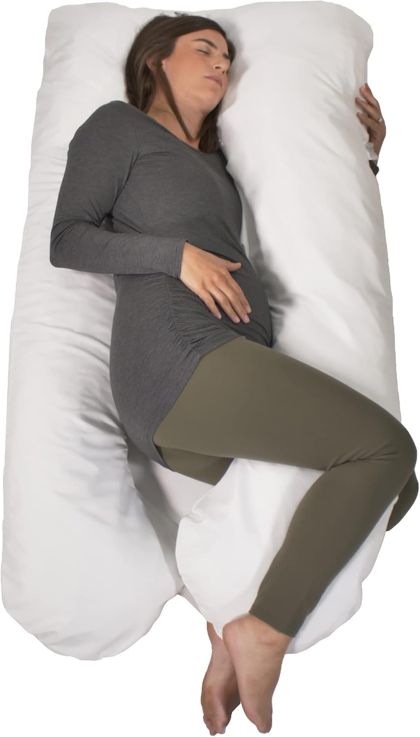 Contours Soulmate Cooling Maternity Pillow, White