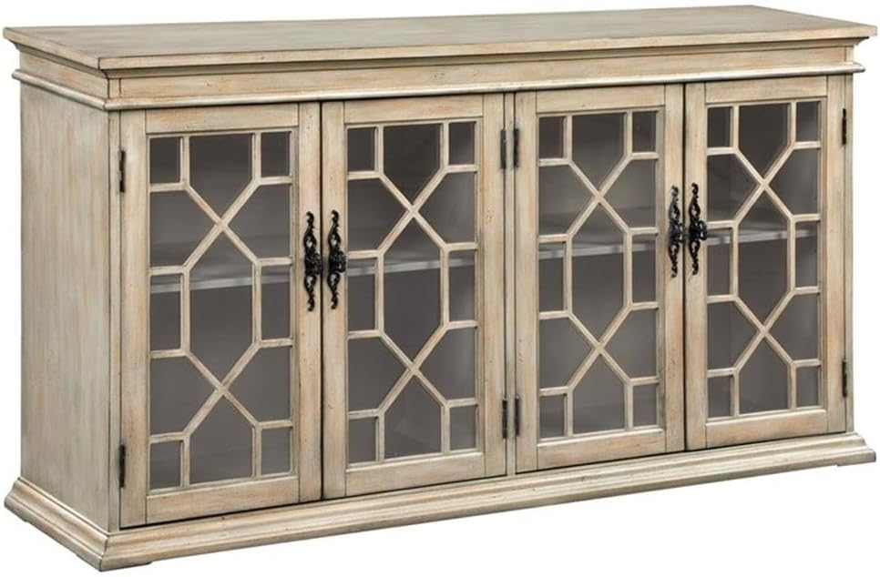 Coaster Company Glass Door Accent Cabinet, Brown