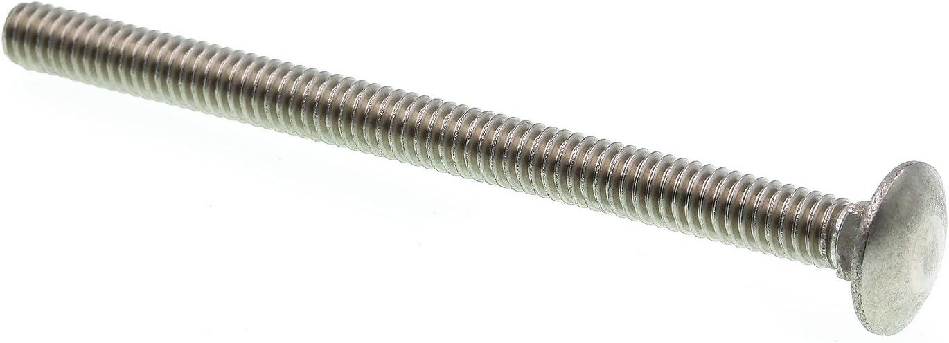 Prime-Line 9062488 Carriage Bolts, 1/4 in.-20 X 3-1/2 in., Grade 18-8 Stainless Steel, 15-Pack