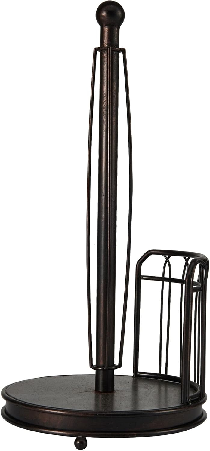 Black Wrought Iron French Countryside Paper Towel Holder