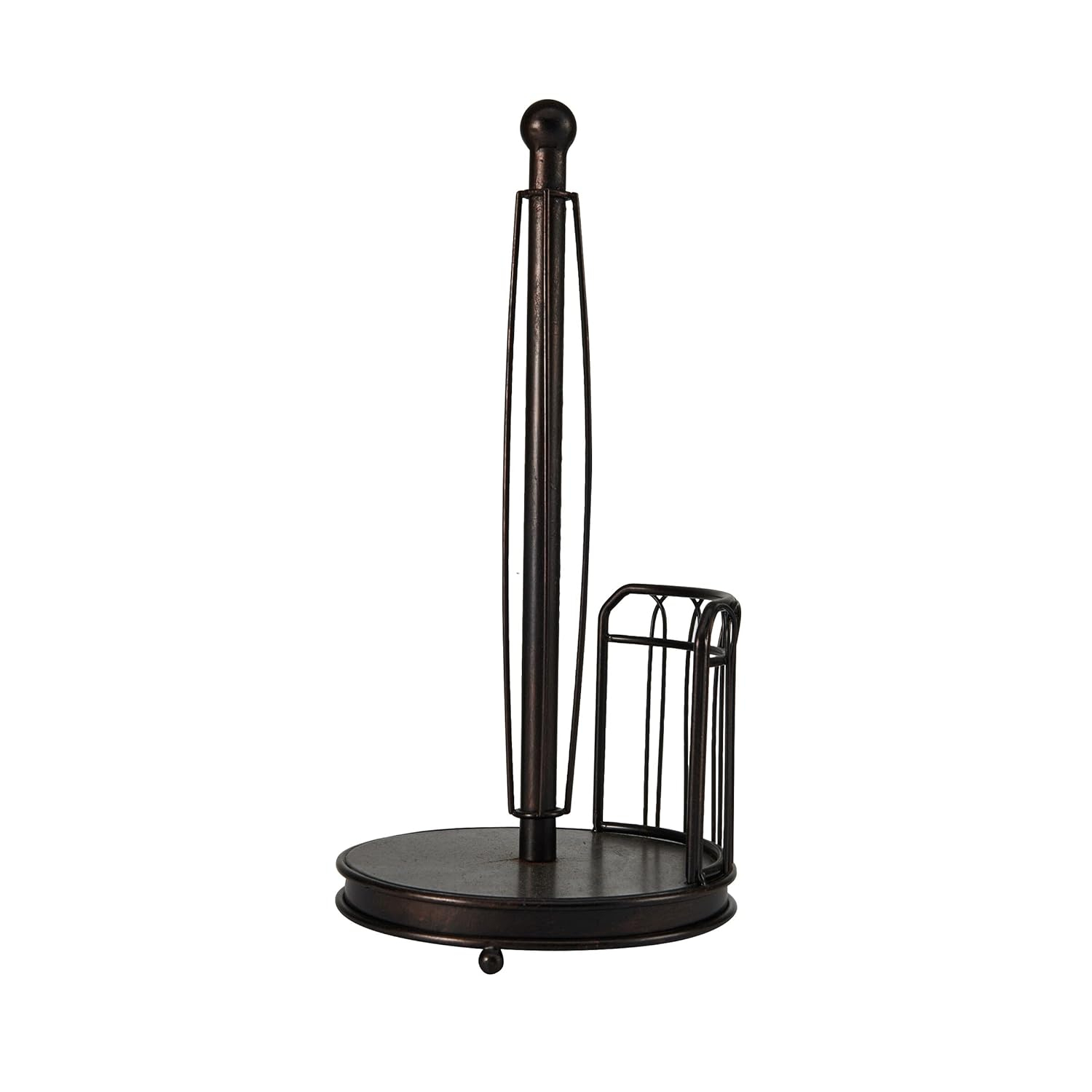 Black Wrought Iron French Countryside Paper Towel Holder