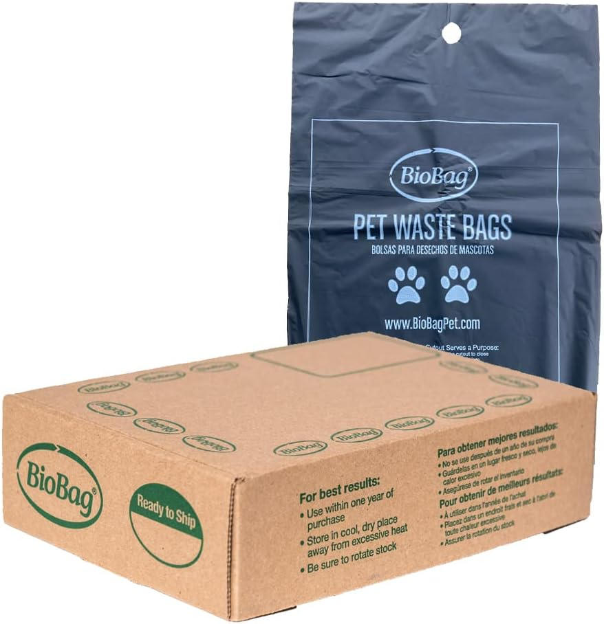 BioBag Organic Biodegradable Pet Waste Bags, Standard Size, 200 Count
