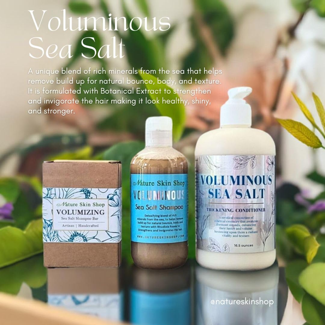 Voluminous Sea Salt Shampoo and Thickening Conditioner Set