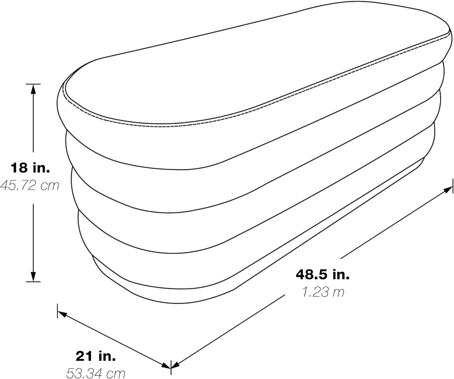 Clifford Storage Bench- White Fabric Snow Sherpa