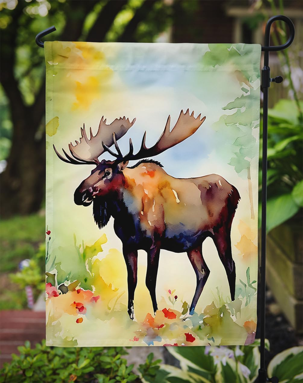 Moose Garden Flag 11.25 in x 15.5 in