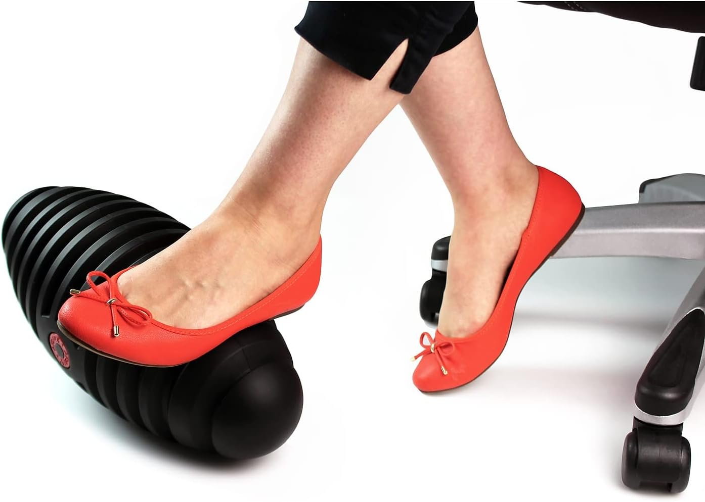 Floortex AFS-TEX Dynamic Active Foot Rest, Ergonomic Footrest to Keep You Active While Sitting - 7" x 16", Black