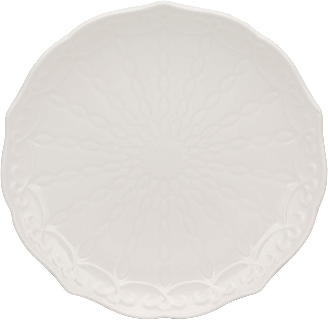 10 Strawberry Street Ever Porcelain 6" Bread & Butter Plate, Set of 6, White