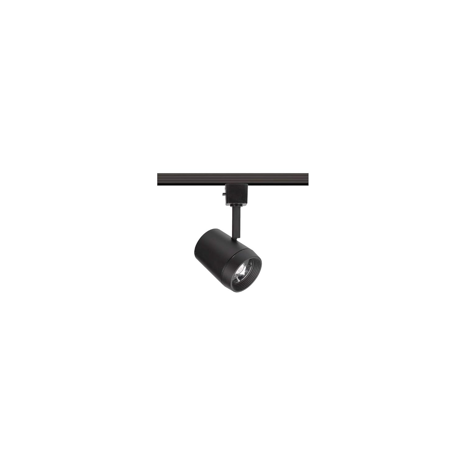 Black Adjustable LED Track Head with Die-Cast Silver Body
