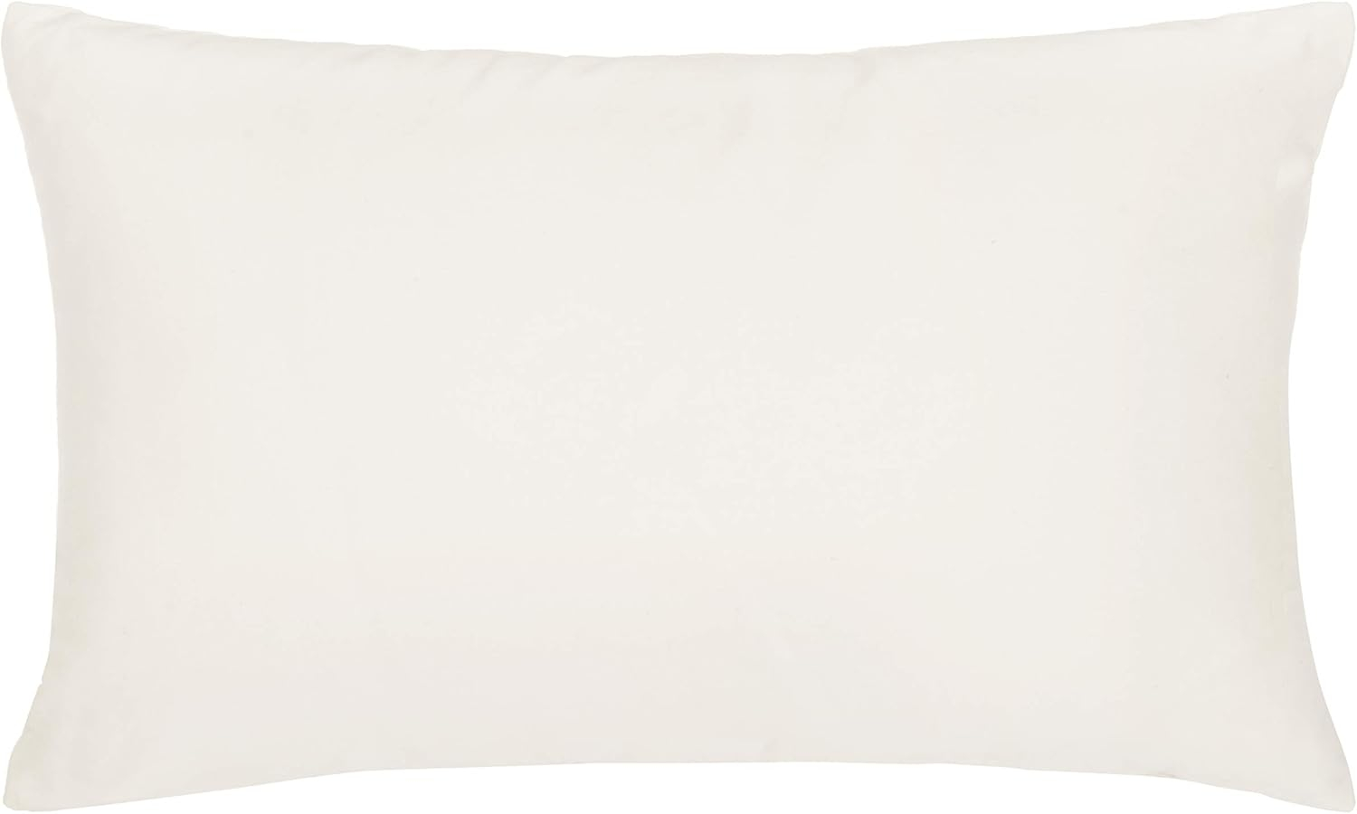 SAFAVIEH First Comes Love 12" x 18" Glam Plush Pillow, Gold/Cream