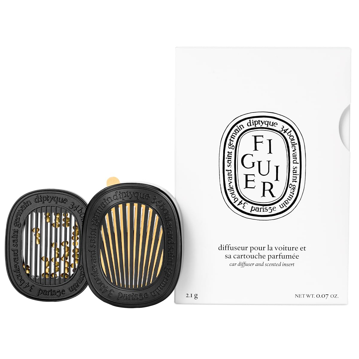 Diptyque - Car Diffuser and Figuier Scented Insert 0.07 oz