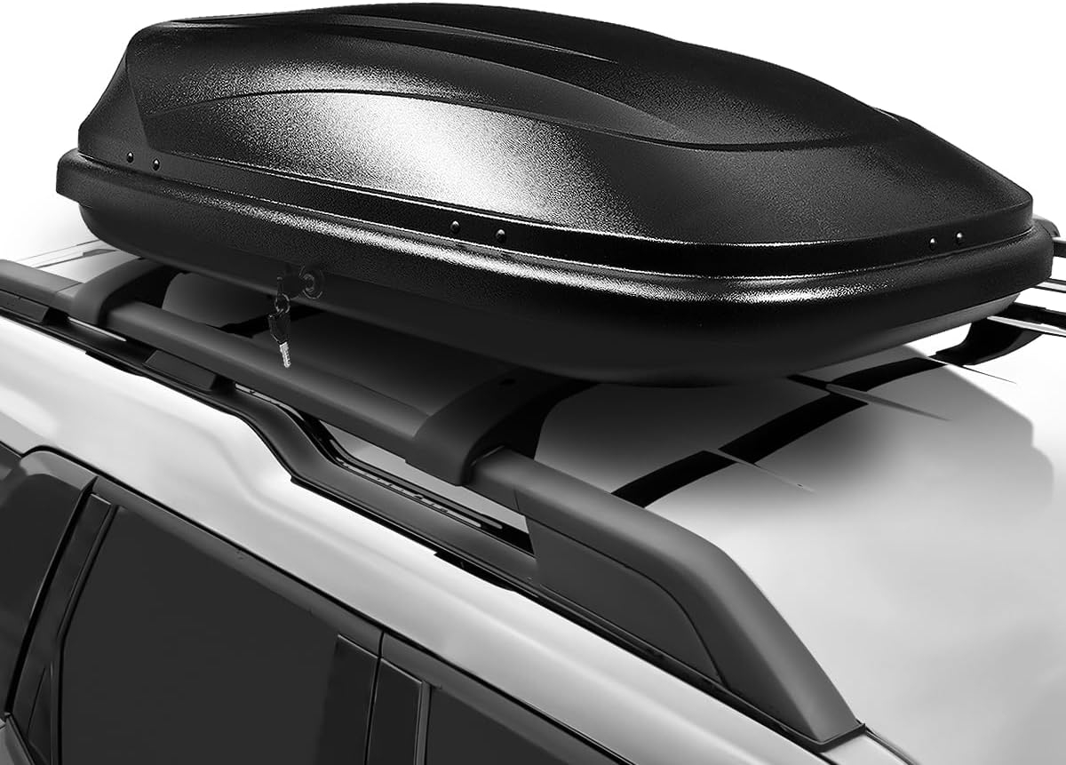 DNA Motoring Lightweight Waterproof Automotive Cargo Boxes, Black, 53" x 34" x 15"