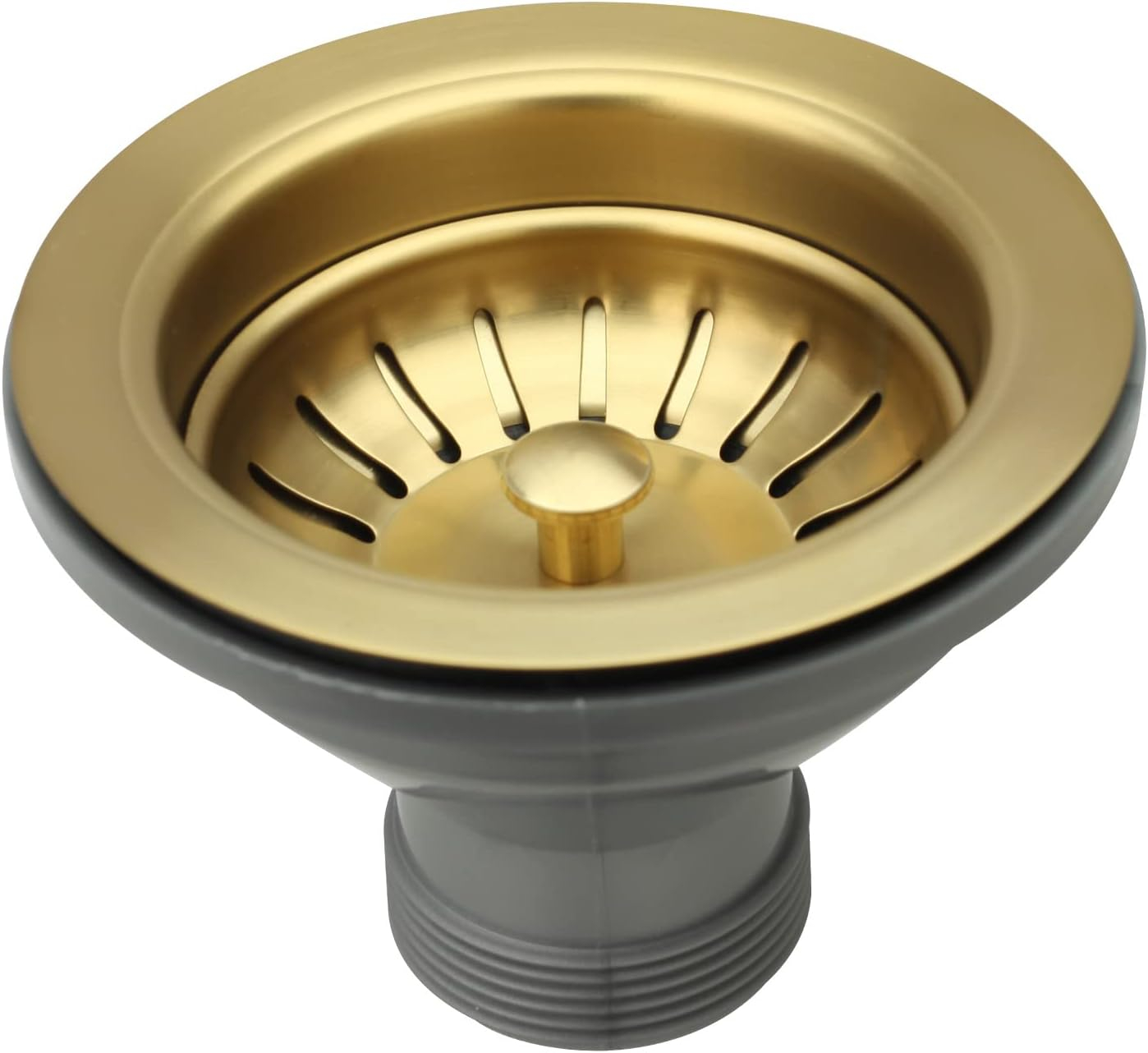 Brushed Gold Brass Kitchen Sink Strainer Stopper