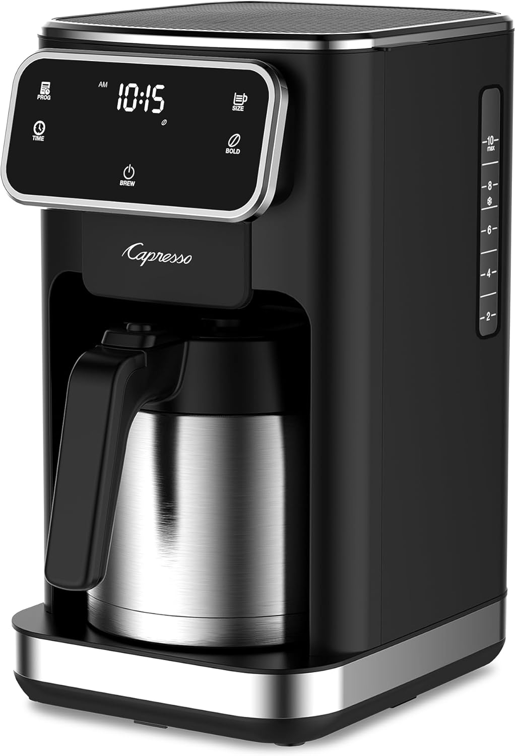 Capresso 49605 10-Cup Touchscreen Coffee Maker with Thermal Carafe - Black