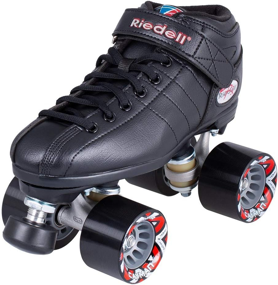 Riedell R3 Black Quad Speed Skates