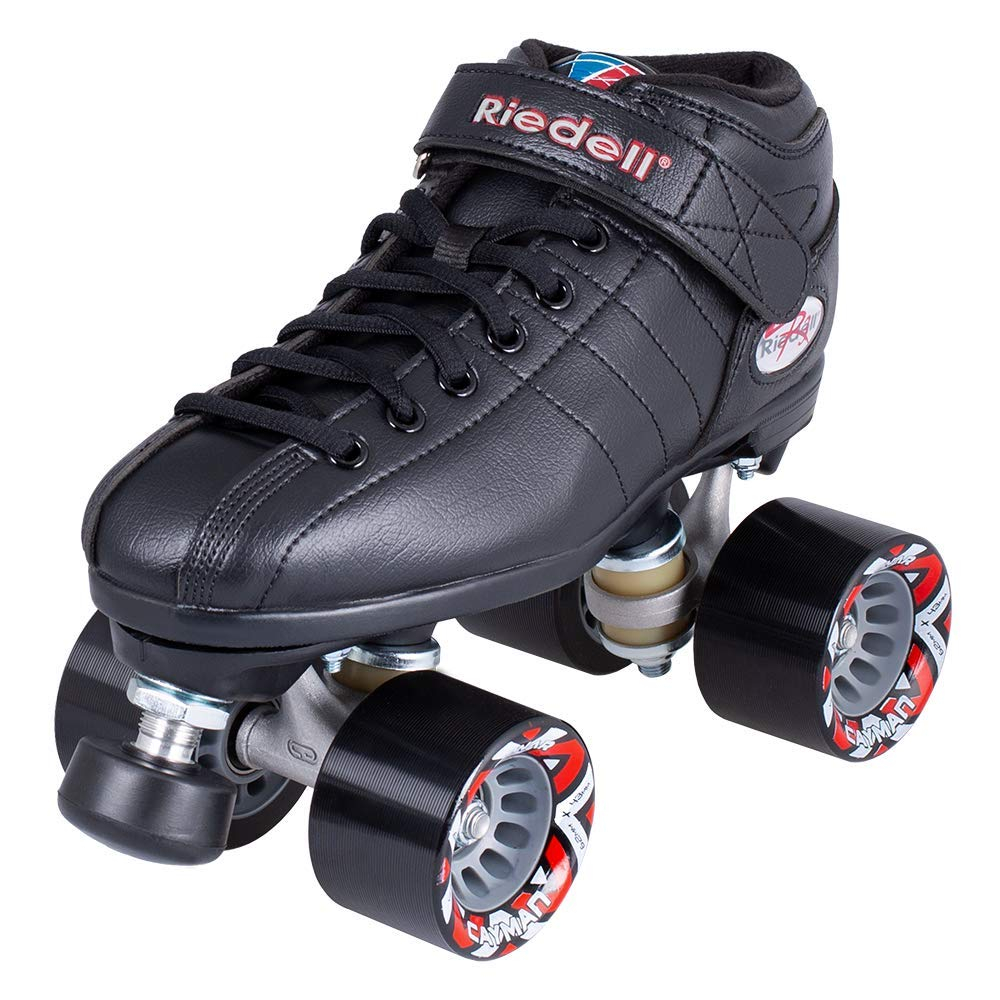 Riedell R3 Black Quad Speed Skates