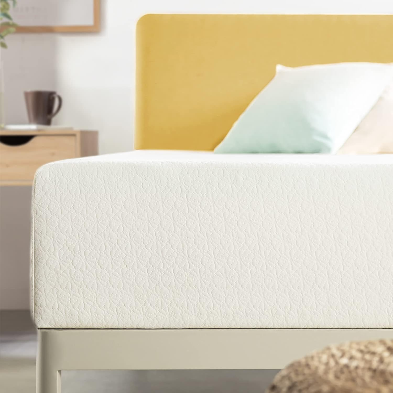 Best Price Mattress 14 Inch King Mattress Bed-In-A-Box, Green Tea Memory Foam