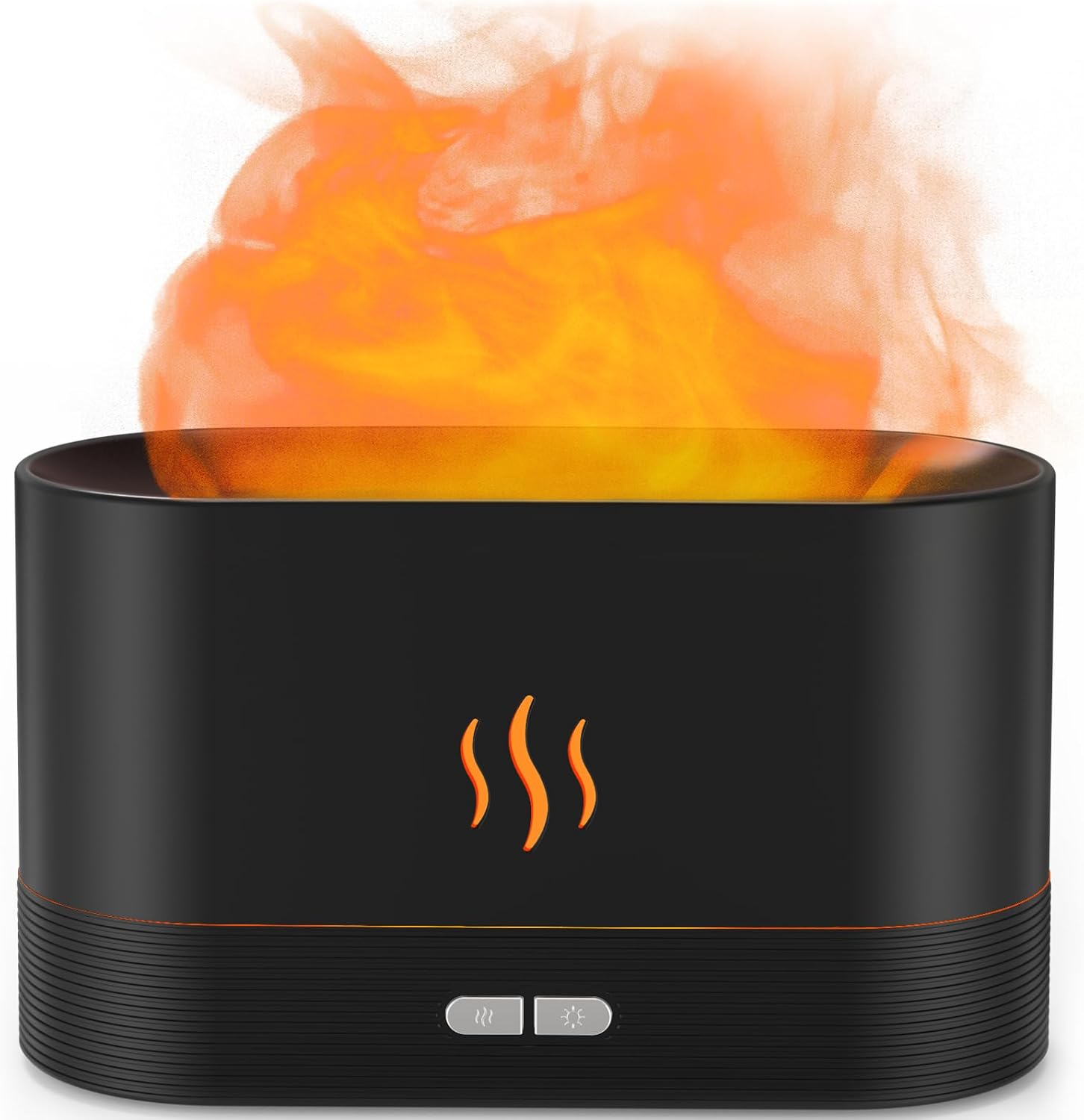 180ml Flame Air Humidifier Essential Oil Diffuser, TSV 3D USB 7 Color Light Aroma Diffuser for Home, Office, Spa, Gym