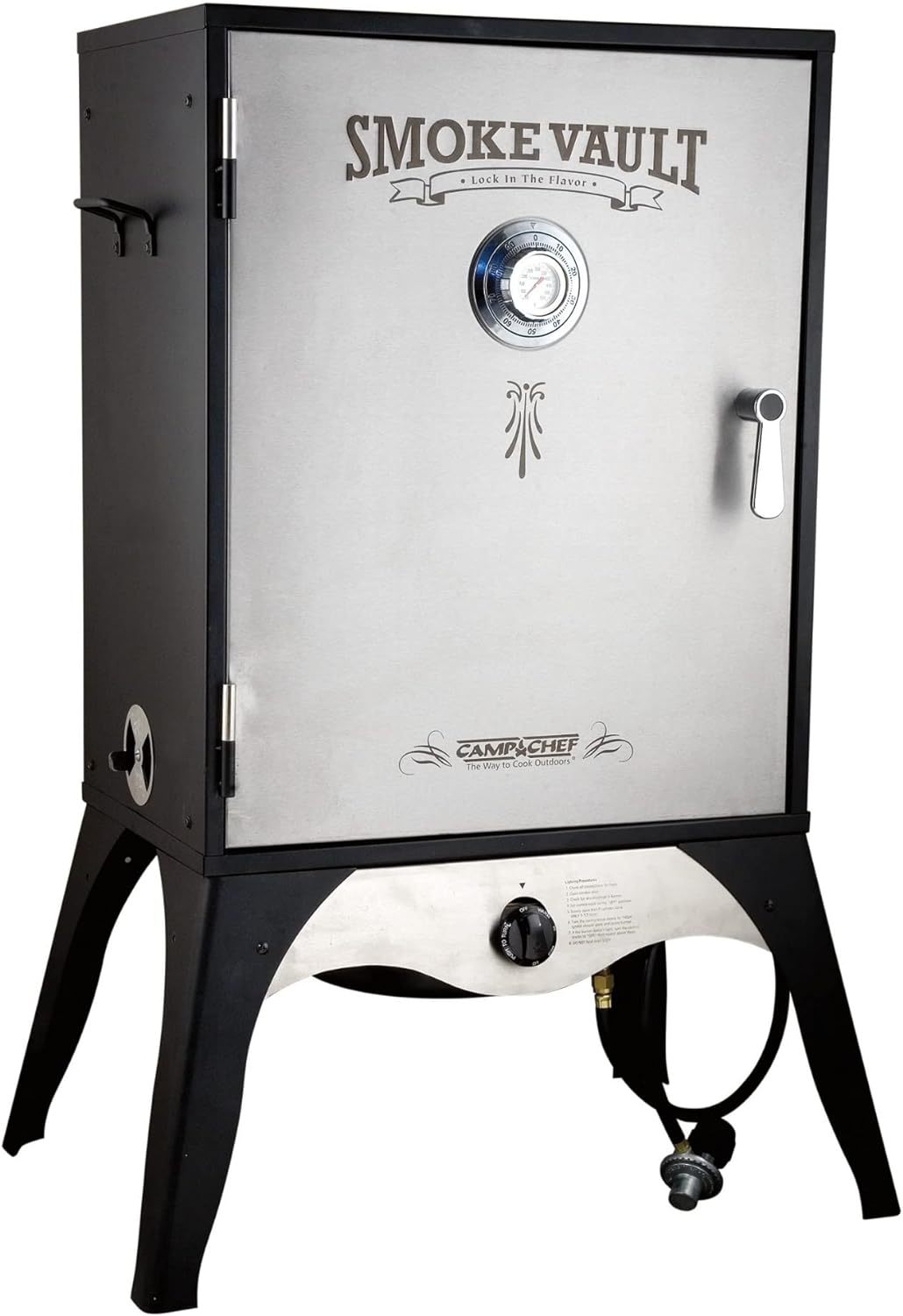 Camp Chef 18" Black and Silver Stainless Steel Propane Meat Smoker