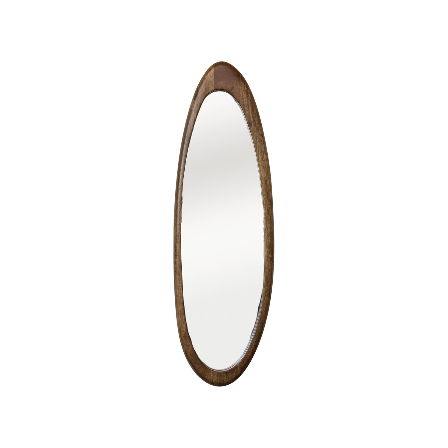 Bloomingville Oval Mango Wood Framed Wall Mirror, Natural