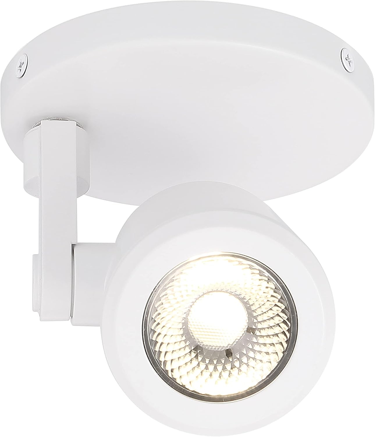 White Adjustable LED Monopoint Ceiling and Wall Spotlight