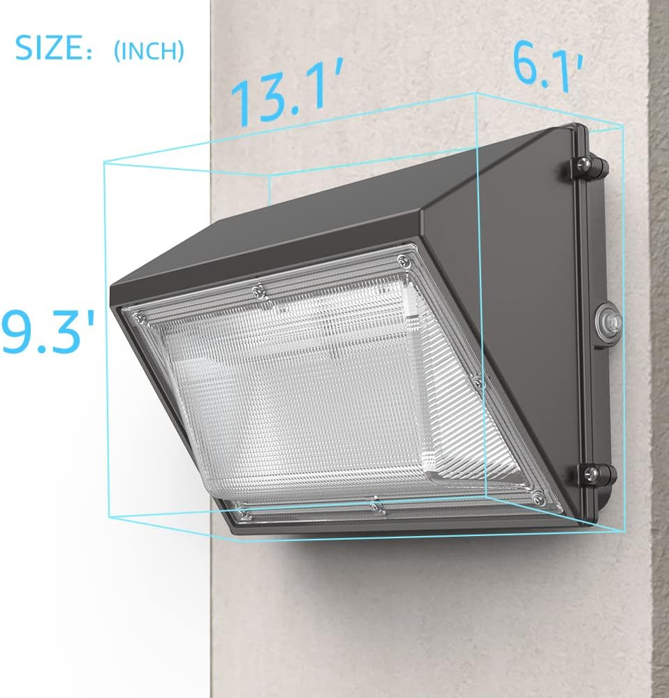Hyperlite 120W LED Wall Pack Light with Photocell Sensor