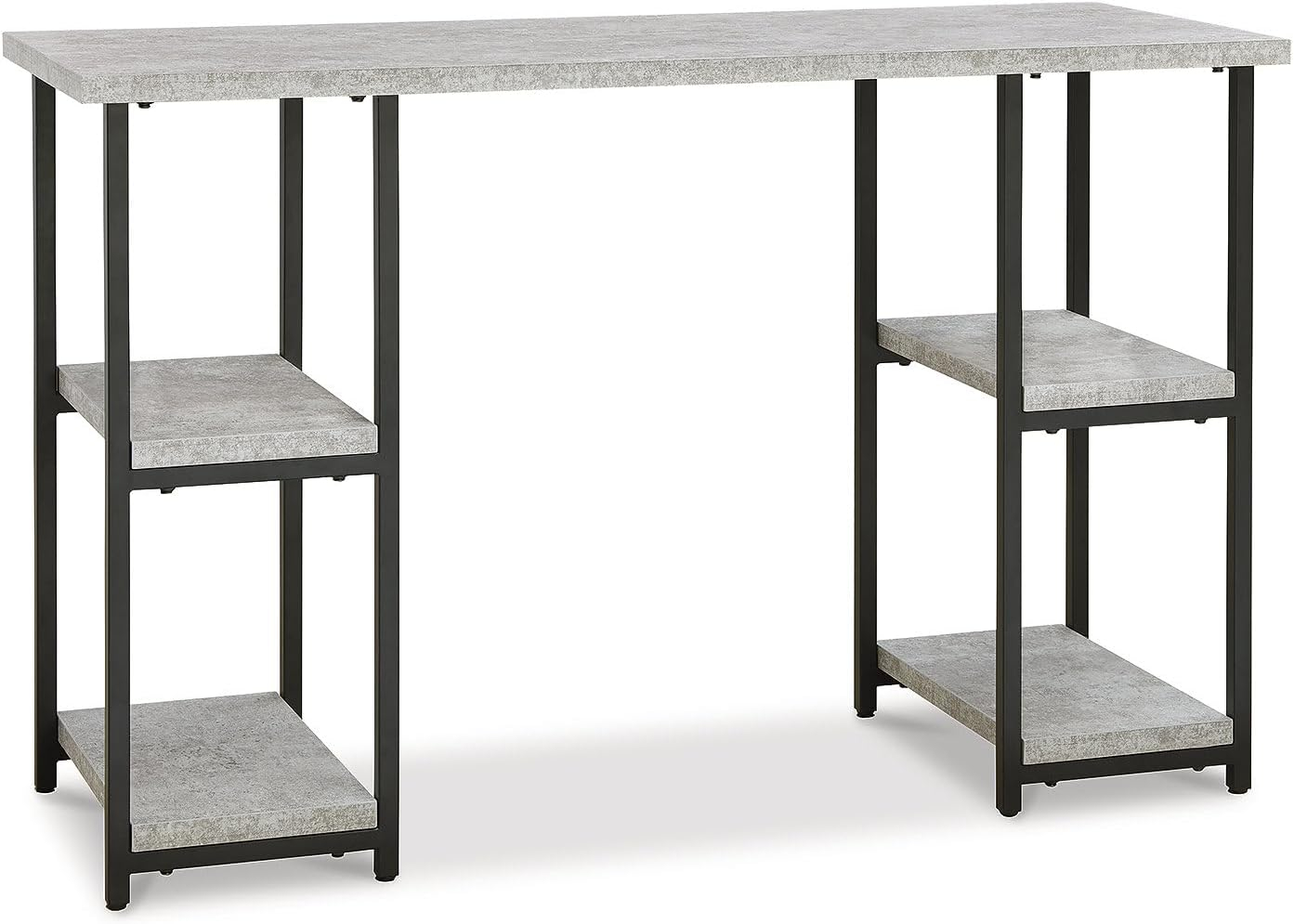 Signature Design by Ashley Contemporary Lazabon 48" Home Office Desk, Gray/Black
