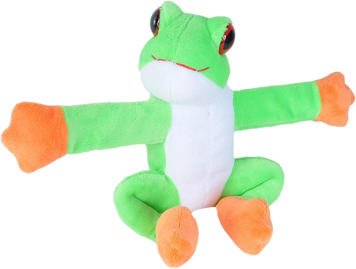 Wild Republic Huggers Red Eyed Tree Frog Stuffed Animal, 8 Inches