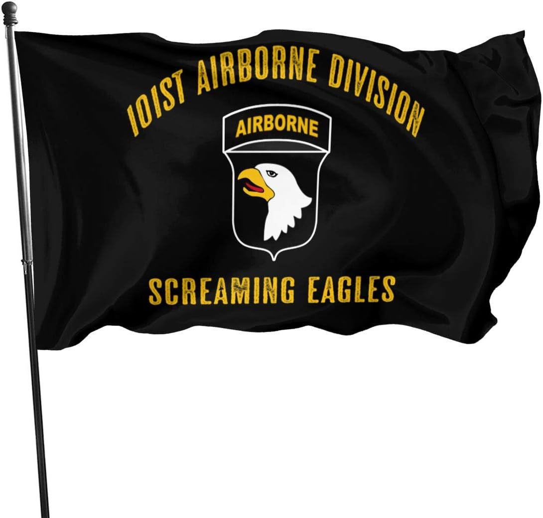 Black Polyester 3x5 Ft 101st Airborne Division Flag