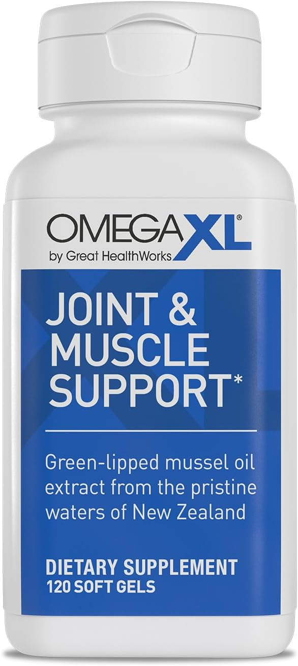 OmegaXL Joint & Muscle Support Soft Gel Supplement, 120 Count