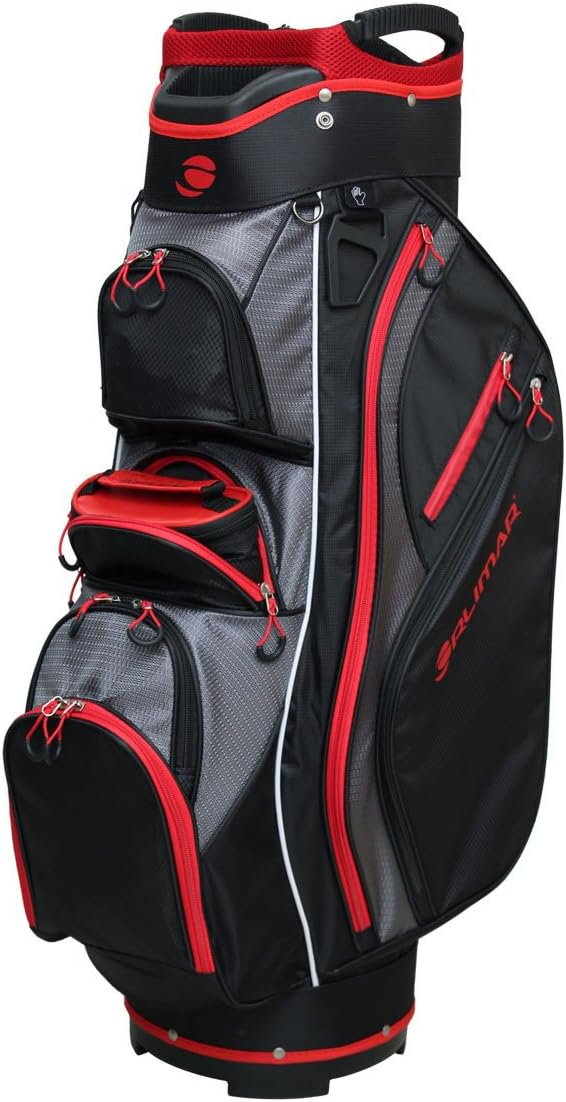 Orlimar Golf CRX Cooler Cart Bag 15-Way Top - Black / Red / Charcoal