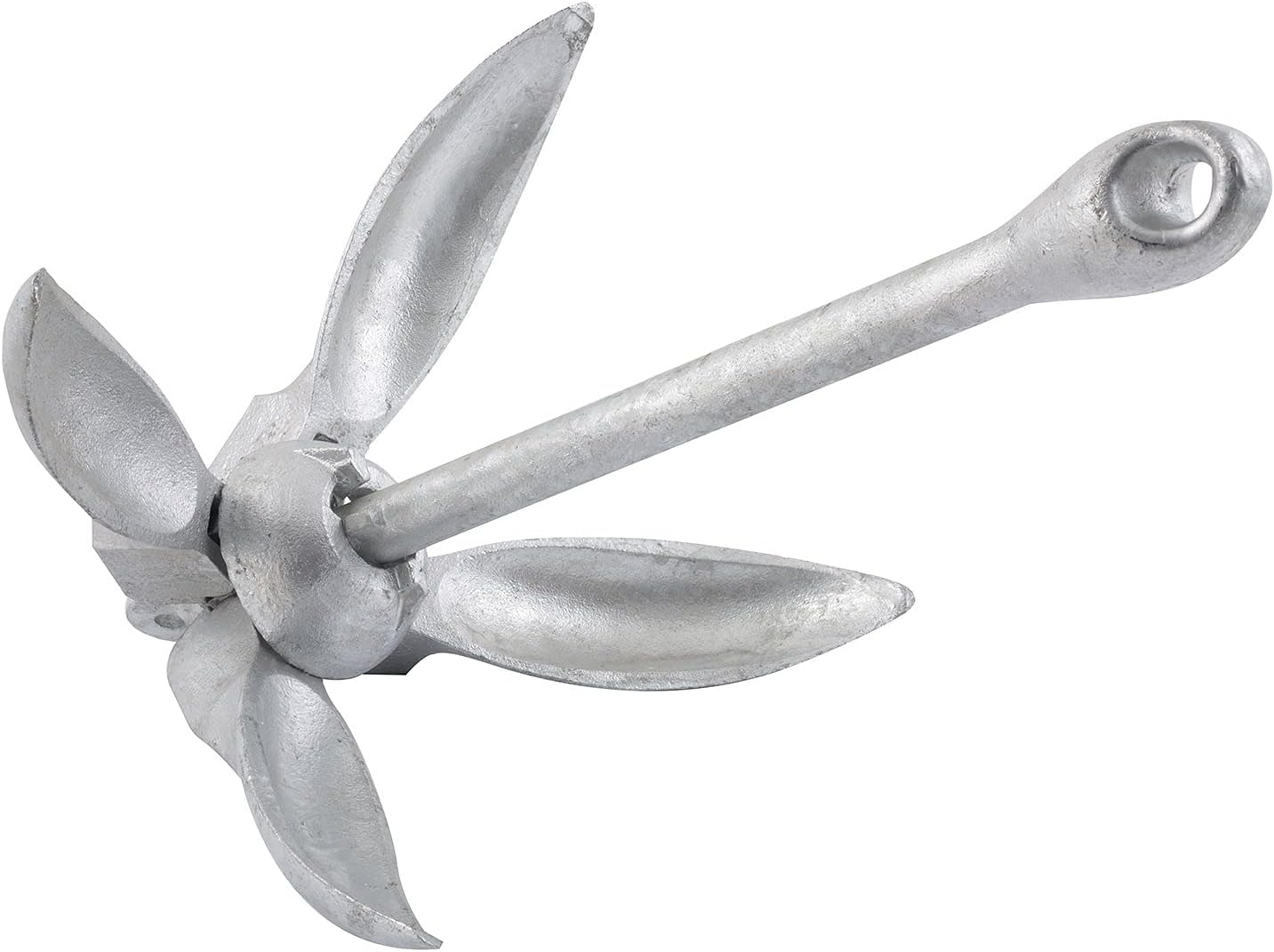 Shoreline Marine Galvanized Steel Folding Anchor, 3 Pounds
