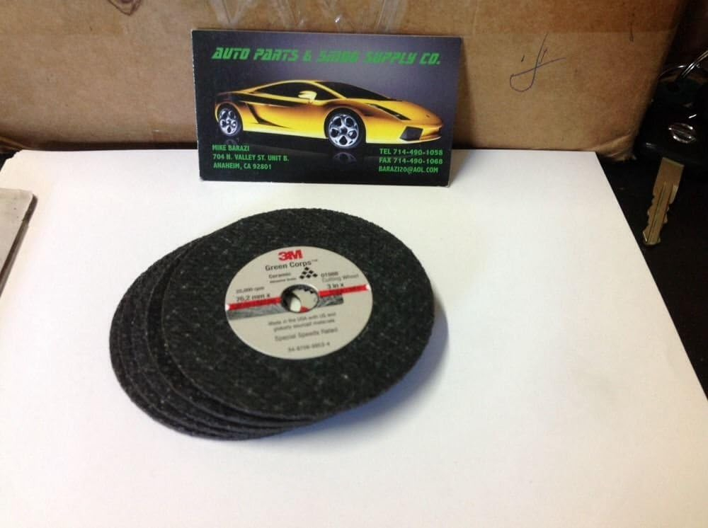 3" Black Resin Bond Metal Cut-Off Wheel Set
